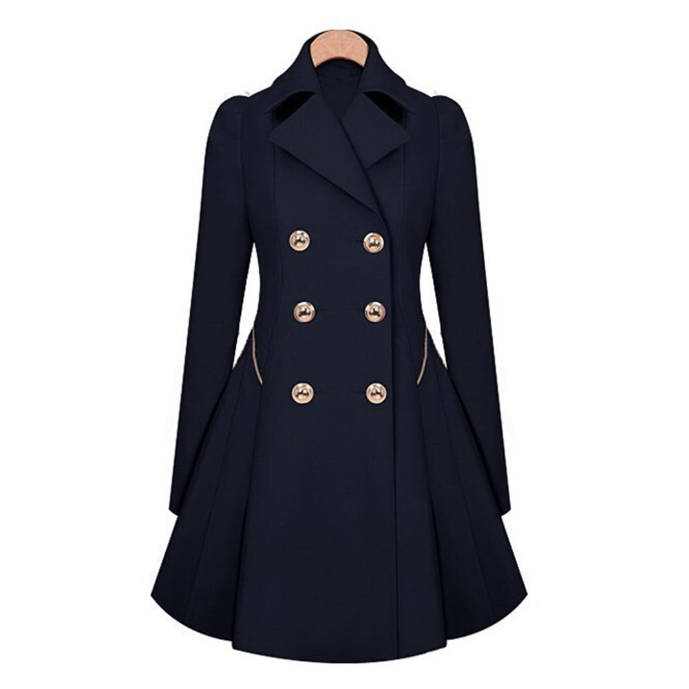 Damen Eleganter Trenchcoat Für Stilvolle Outfits Zeitlos