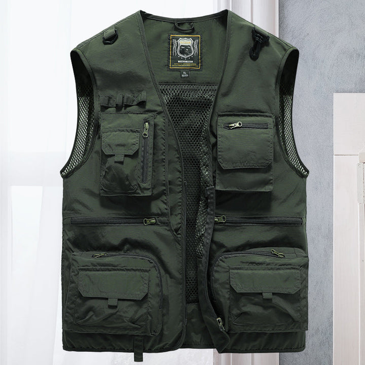 Damen Cargo Weste – Atmungsaktive Netz-Weste mit Vielen Taschen