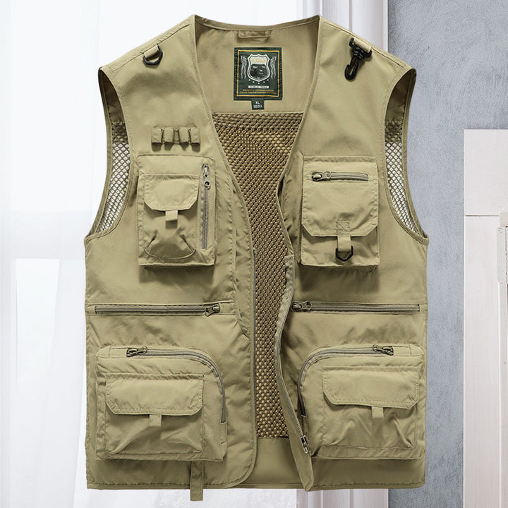 Damen Cargo Weste – Atmungsaktive Netz-Weste mit Vielen Taschen