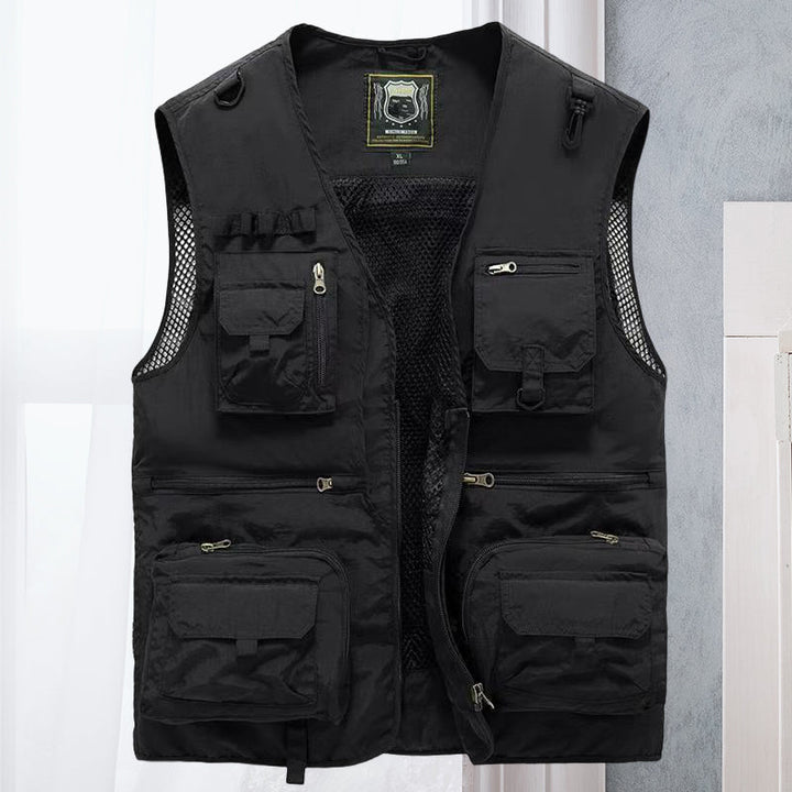 Damen Cargo Weste – Atmungsaktive Netz-Weste mit Vielen Taschen