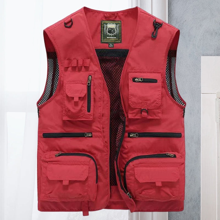 Damen Cargo Weste – Atmungsaktive Netz-Weste mit Vielen Taschen