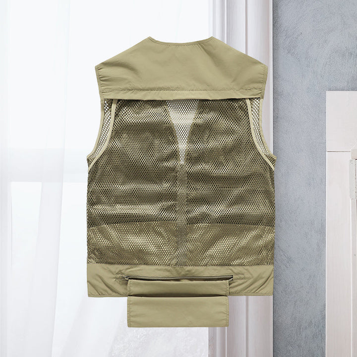 Damen Cargo Weste – Atmungsaktive Netz-Weste mit Vielen Taschen