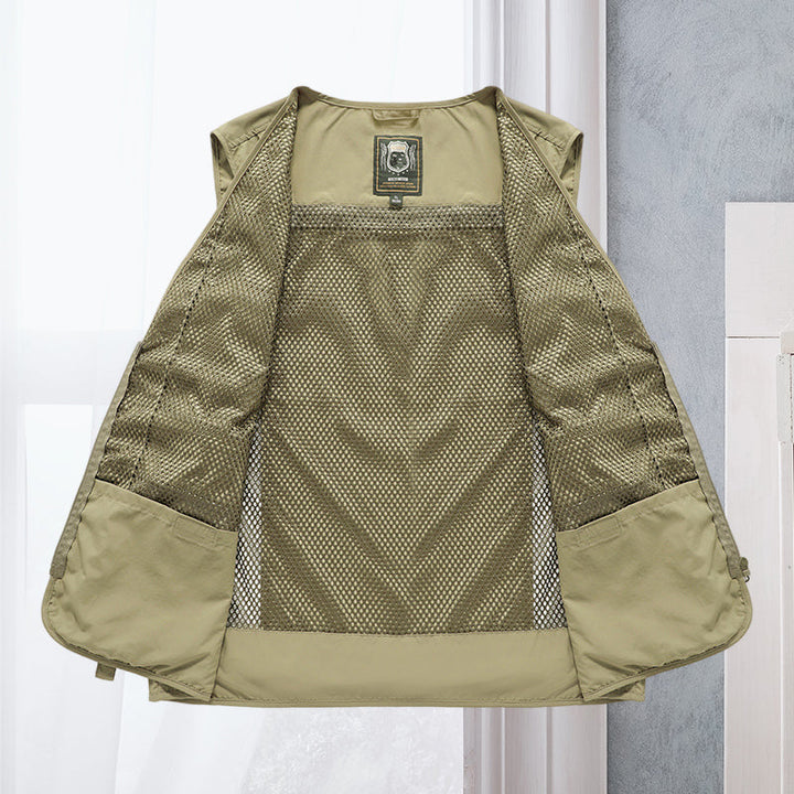 Damen Cargo Weste – Atmungsaktive Netz-Weste mit Vielen Taschen