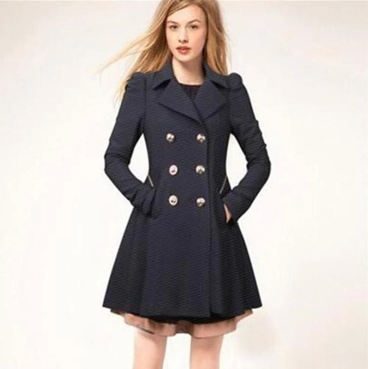 Damen Eleganter Trenchcoat Für Stilvolle Outfits Zeitlos