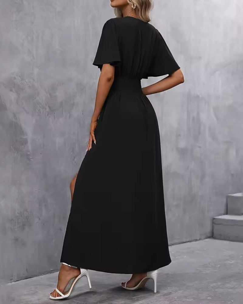 Damen Maxikleid – Abendkleid - Figurbetont mit Seitenschlitz & Eleganz