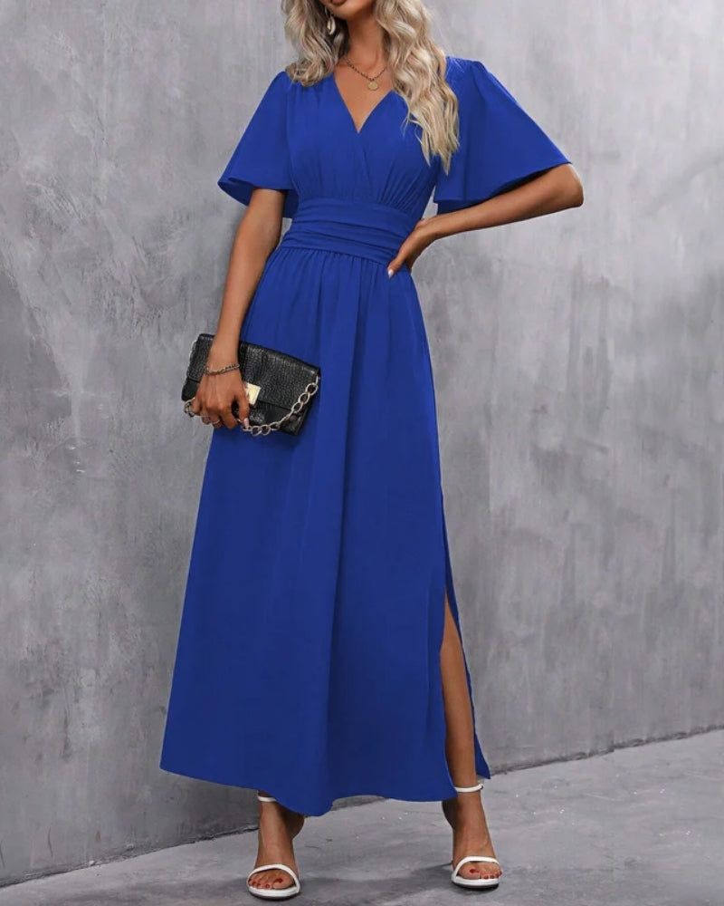 Damen Maxikleid – Abendkleid - Figurbetont mit Seitenschlitz & Eleganz