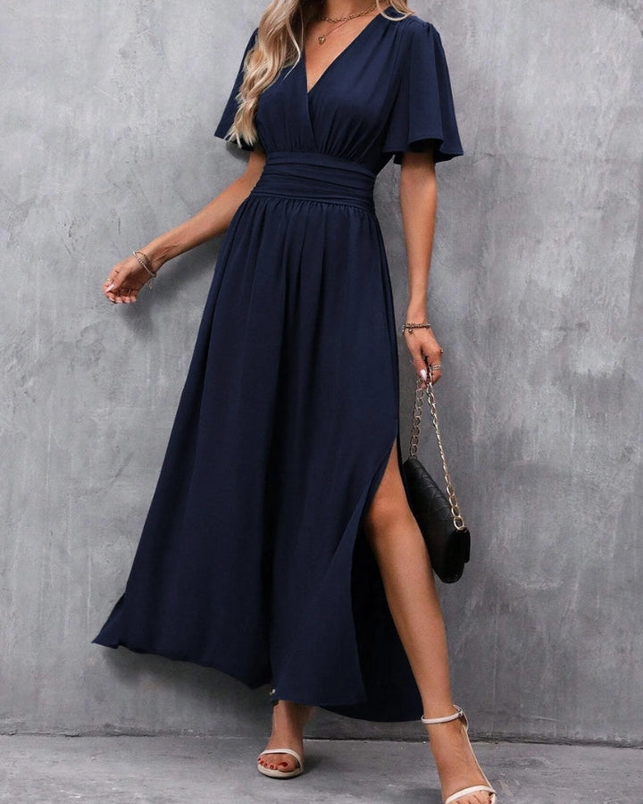 Damen Maxikleid – Abendkleid - Figurbetont mit Seitenschlitz & Eleganz