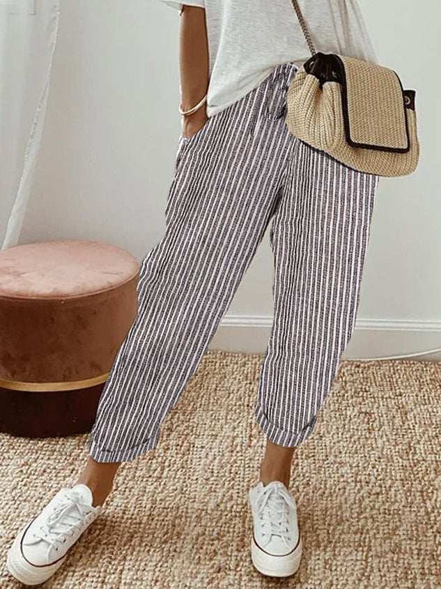 Schweißhemmende High Waist Luxushose Atmungsaktiv Elegant