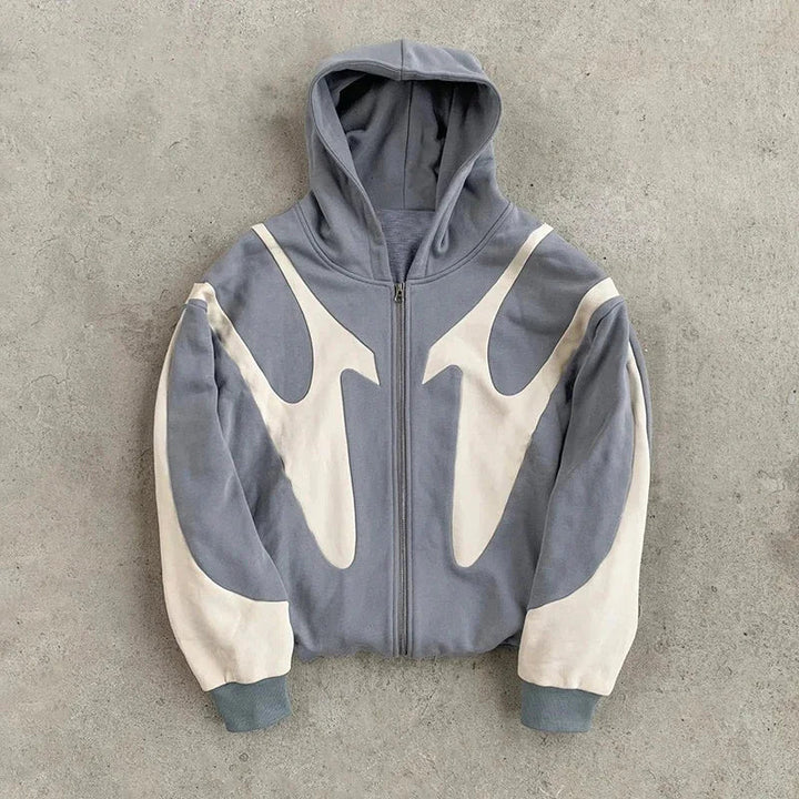 Hoodie Amerikanischer Buchstaben-Aufdruck Teufelsmuster Y2k