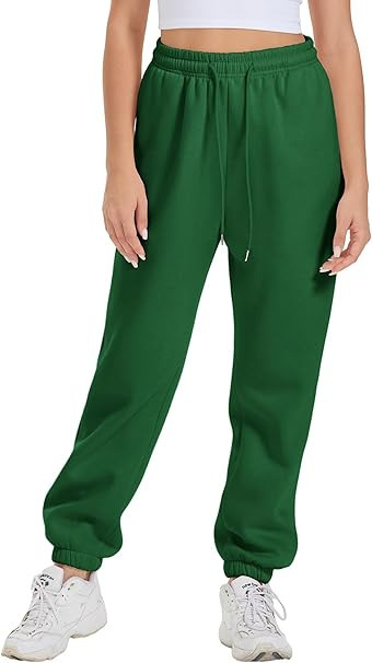 Damen Baggy-Jogginghosen Hohe Taille Weiten Schnitt Bewegungsfreiheit Freizeit