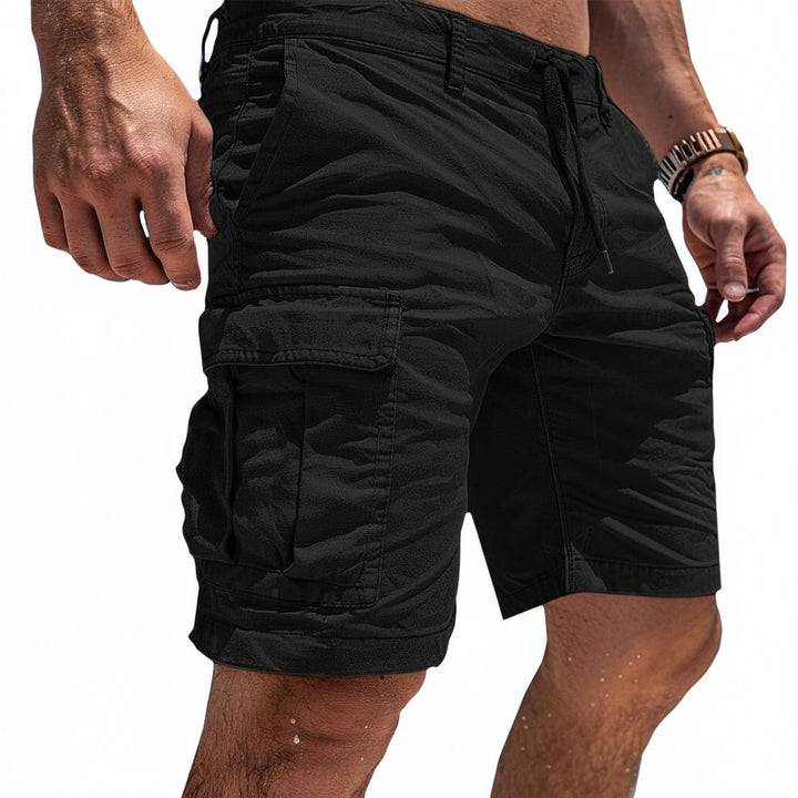 Cargoshorts Herren Locker Mit Taschen – Leichte Sommershorts Baumwolle Beige Grün Schwarz