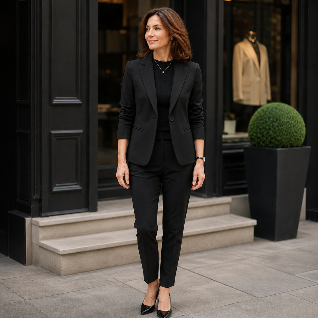 Taillierter Damen Blazer Mit Stretchanteil Für Büro Und Termine