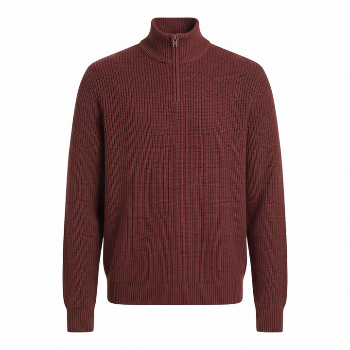 Herren Freizeitpullover Mit Reißverschluss Hochwertiges Material Business-Casual