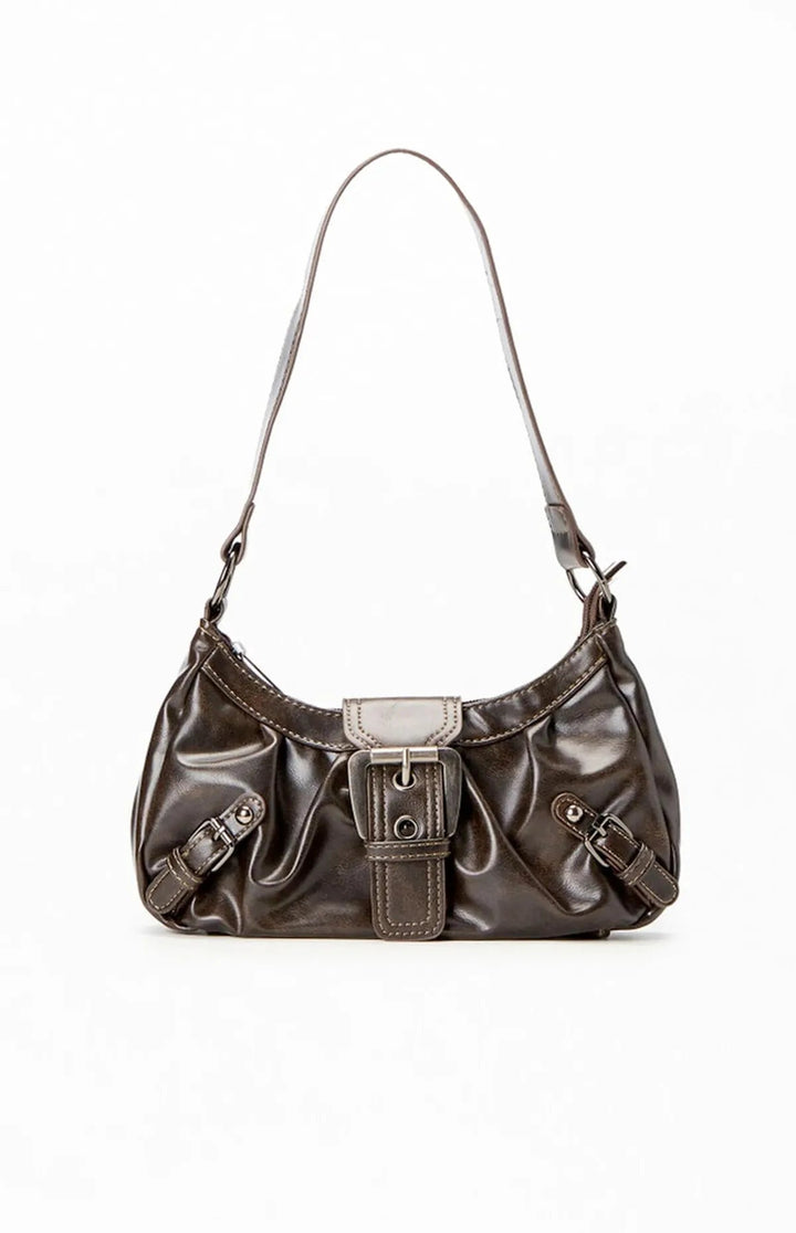 Damen-Schultertasche aus Leder Kompakte Formschöne Tasche