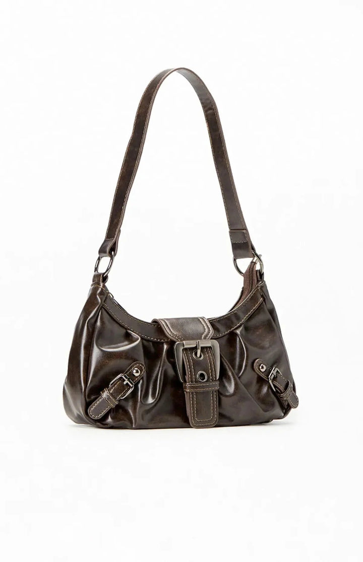 Damen-Schultertasche aus Leder Kompakte Formschöne Tasche