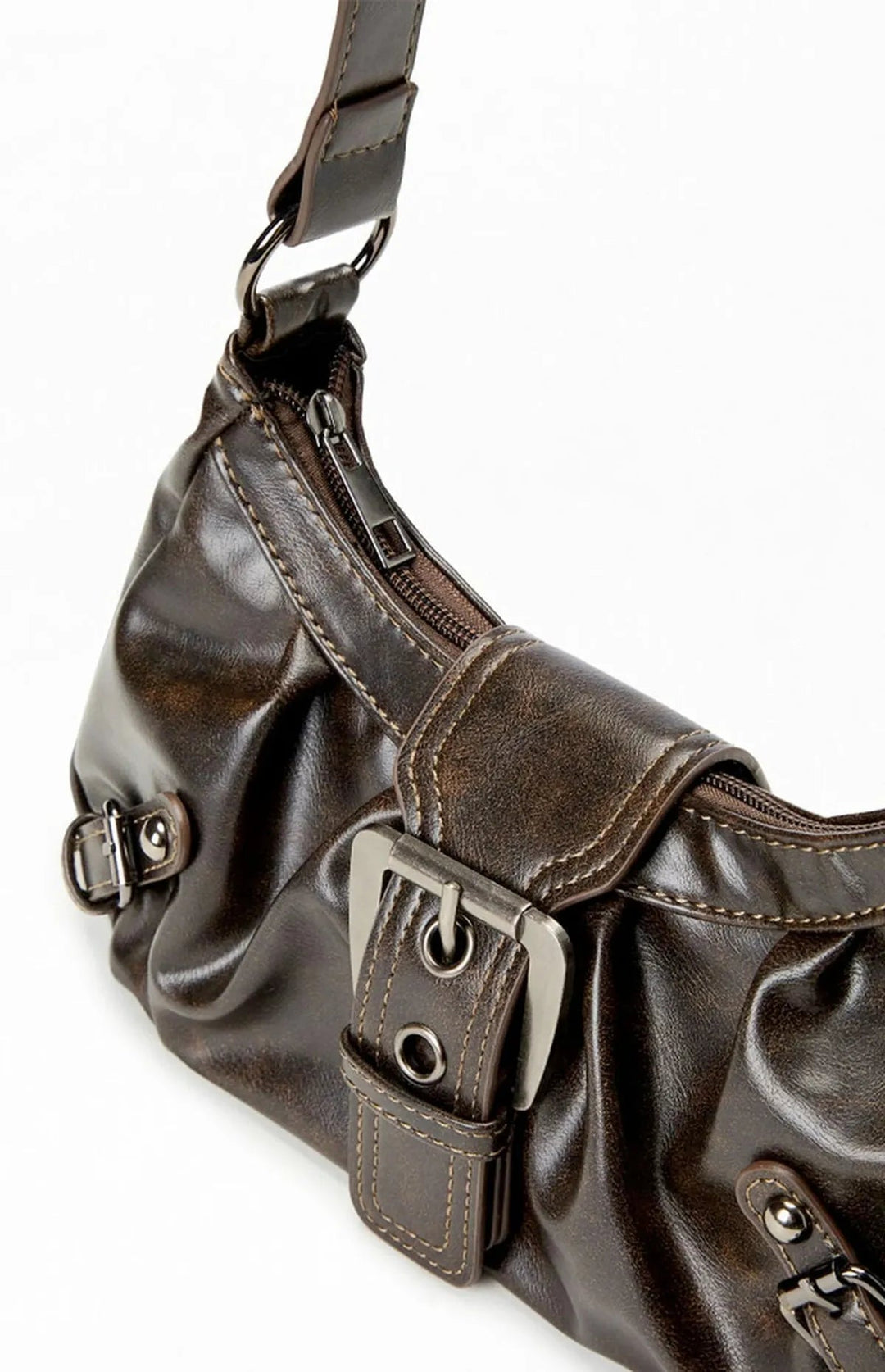 Damen-Schultertasche aus Leder Kompakte Formschöne Tasche