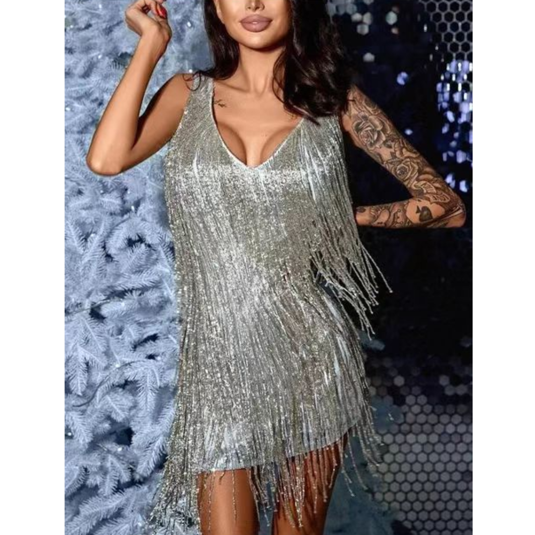 Parsha | Damen Partykleid – Tiefer V-Ausschnitt, Verführerische Mini-Länge & Glamour-Look