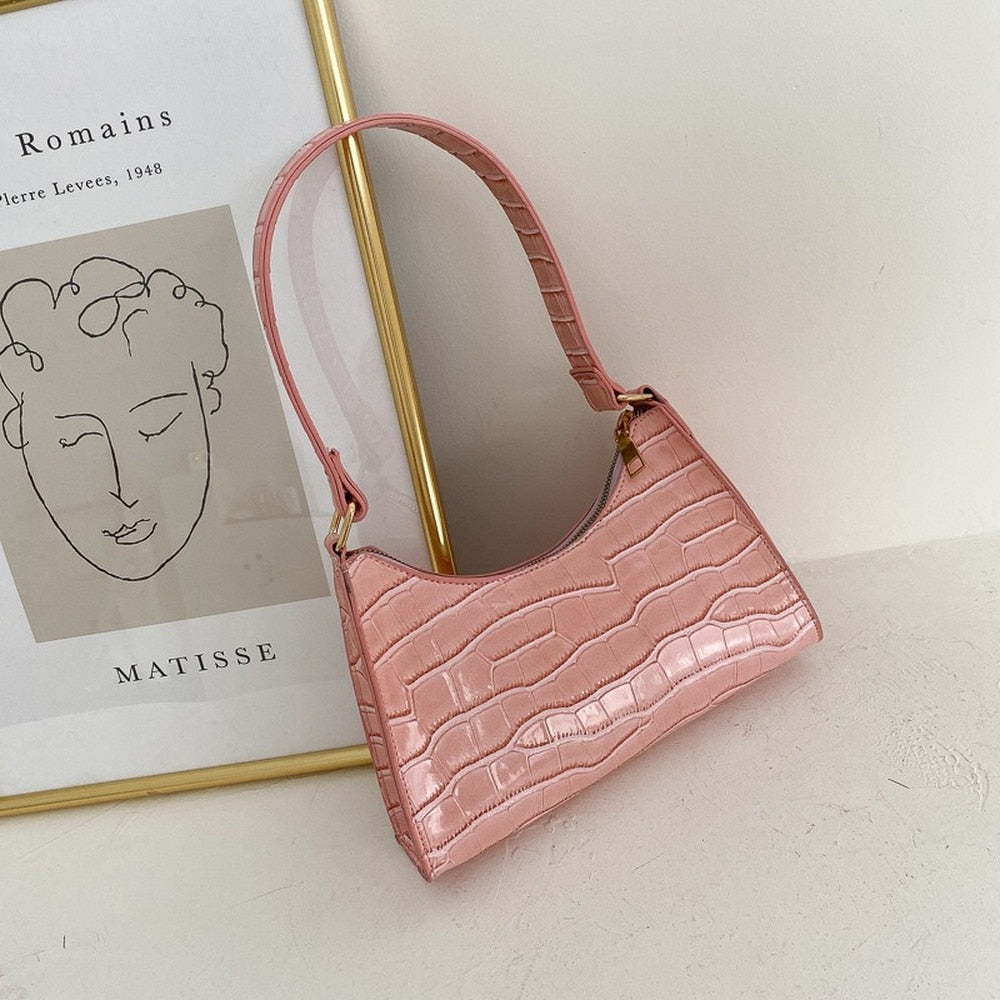 Damen Schultertasche Kleine Mit Modernem Design Reduzierte Formgebung
