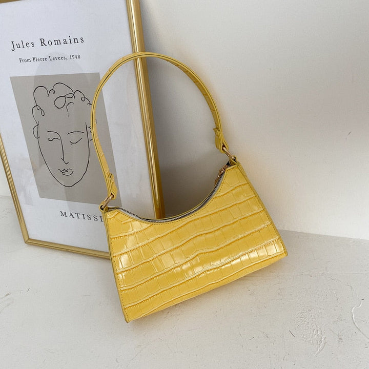 Damen Schultertasche Kleine Mit Modernem Design Reduzierte Formgebung