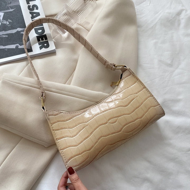 Damen Schultertasche Kleine Mit Modernem Design Reduzierte Formgebung
