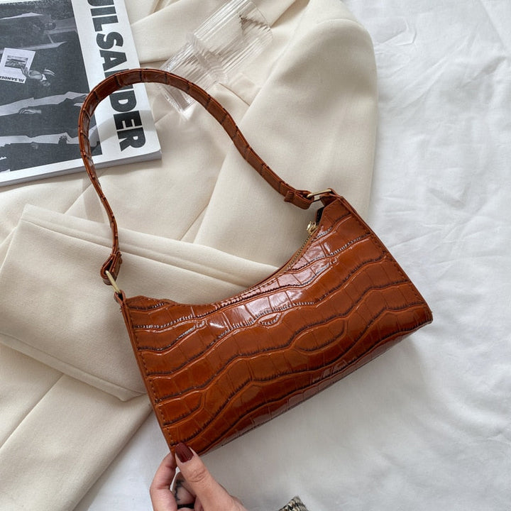 Damen Schultertasche Kleine Mit Modernem Design Reduzierte Formgebung