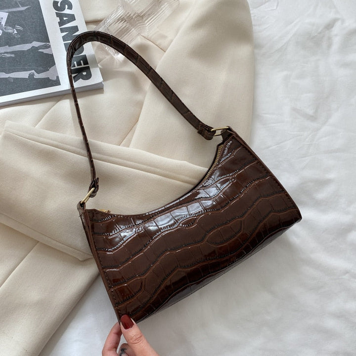 Damen Schultertasche Kleine Mit Modernem Design Reduzierte Formgebung