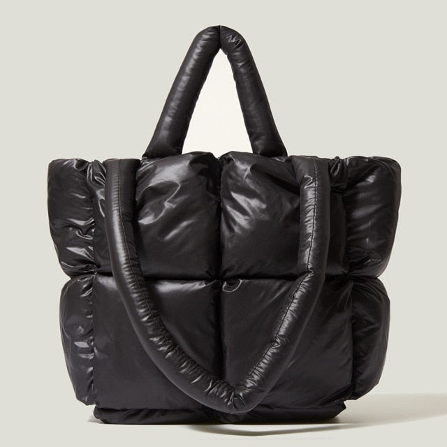 Damen Shopper Handtasche Groß Gepolstert Weiche Polsterung