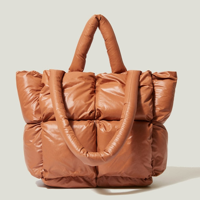 Damen Shopper Handtasche Groß Gepolstert Weiche Polsterung