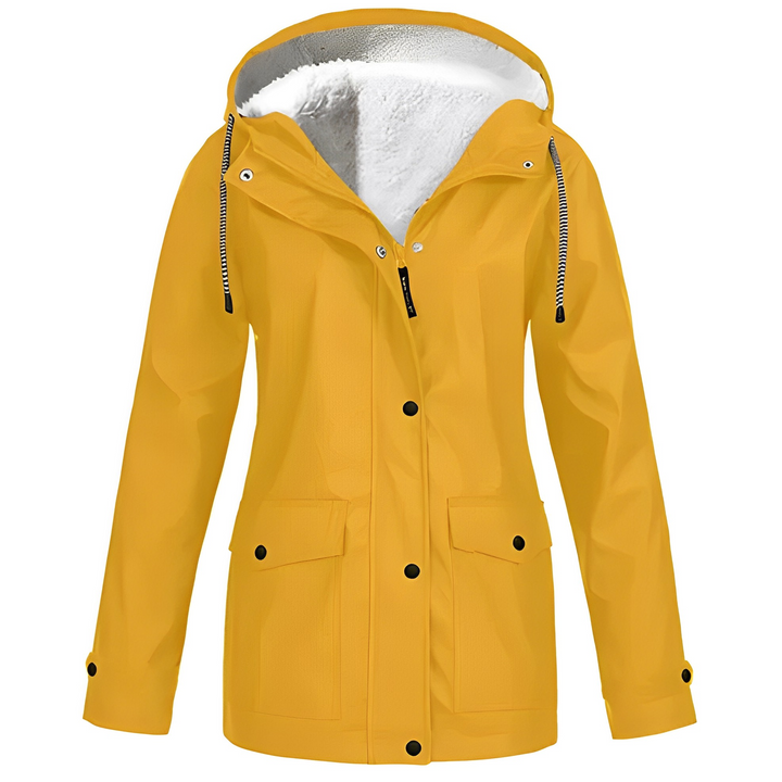 Damen Übergangsjacke Mit Kapuze Und Fleecefutter Warm