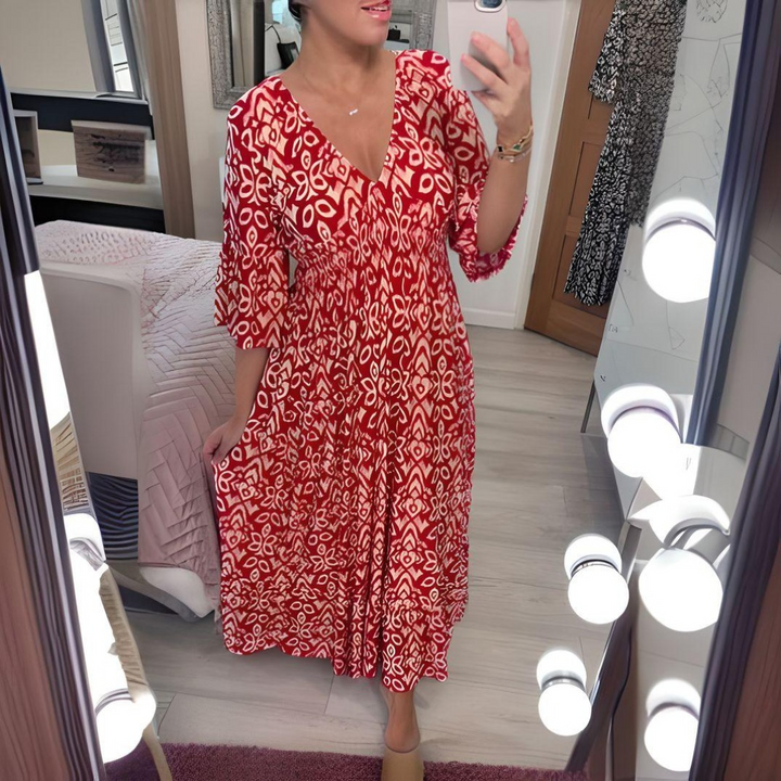 Sophé | Damen Maxikleid – Verspielter Bohème-Stil