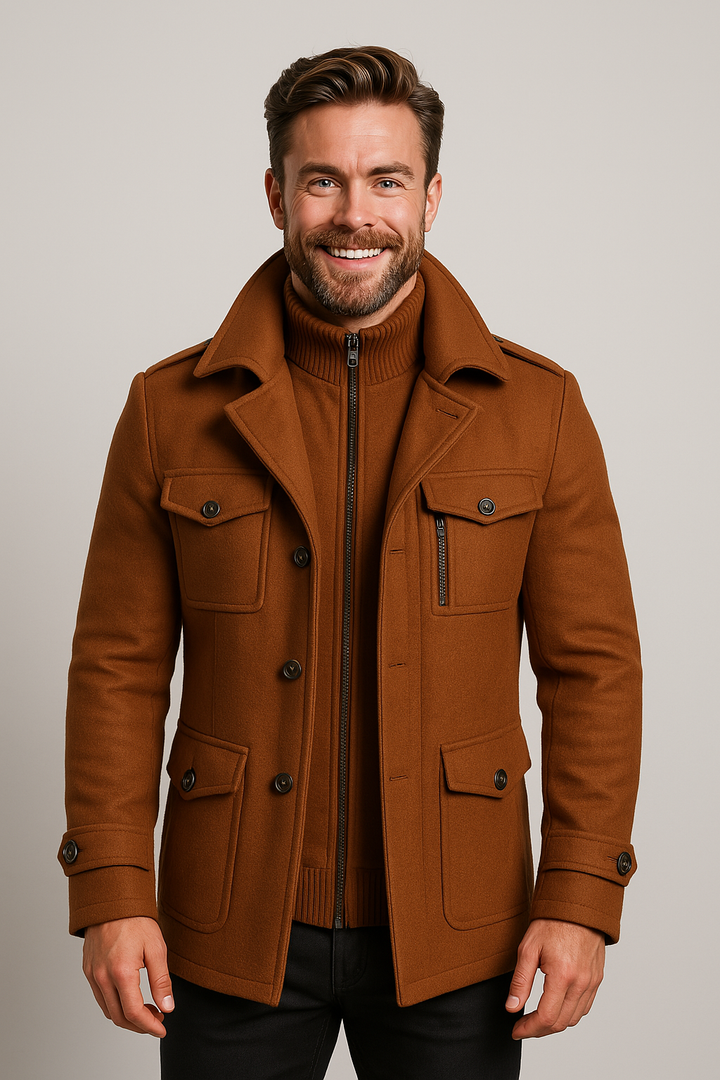 Herrenjacke 2-Teilige Elegante Vielseitig Für Business
