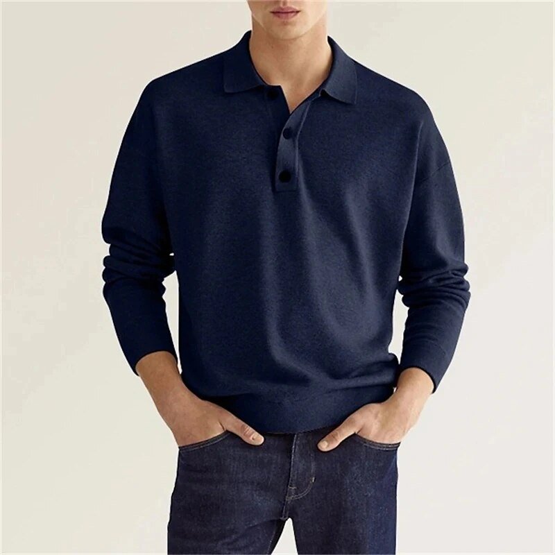 Flora | Herren Langarm-Polo – Weicher Komfort, Klassisches Design & Erstklassiges Tragegefühl