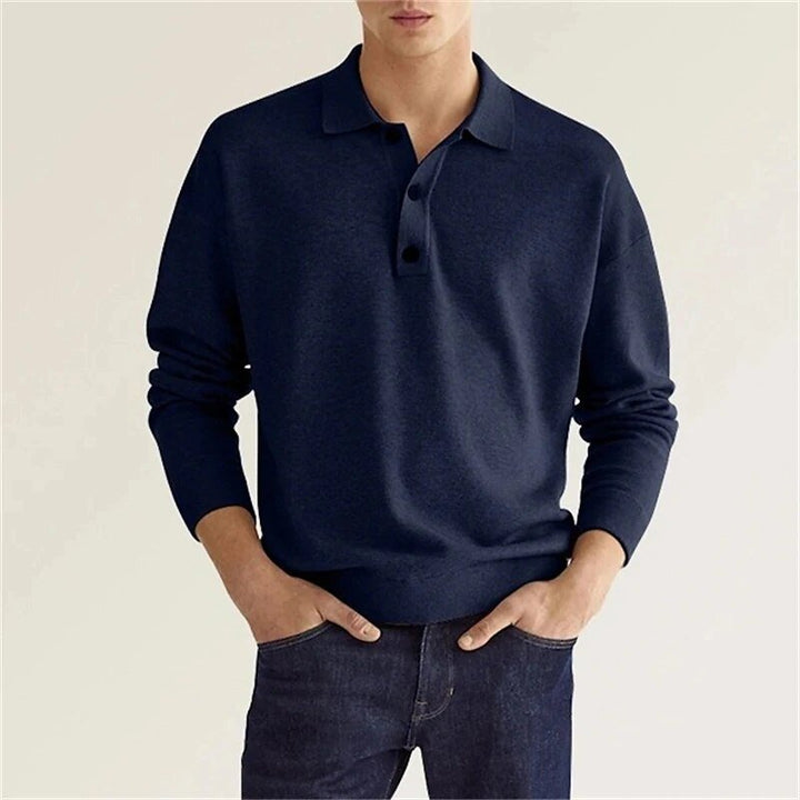 Flora | Herren Langarm-Polo – Weicher Komfort, Klassisches Design & Erstklassiges Tragegefühl