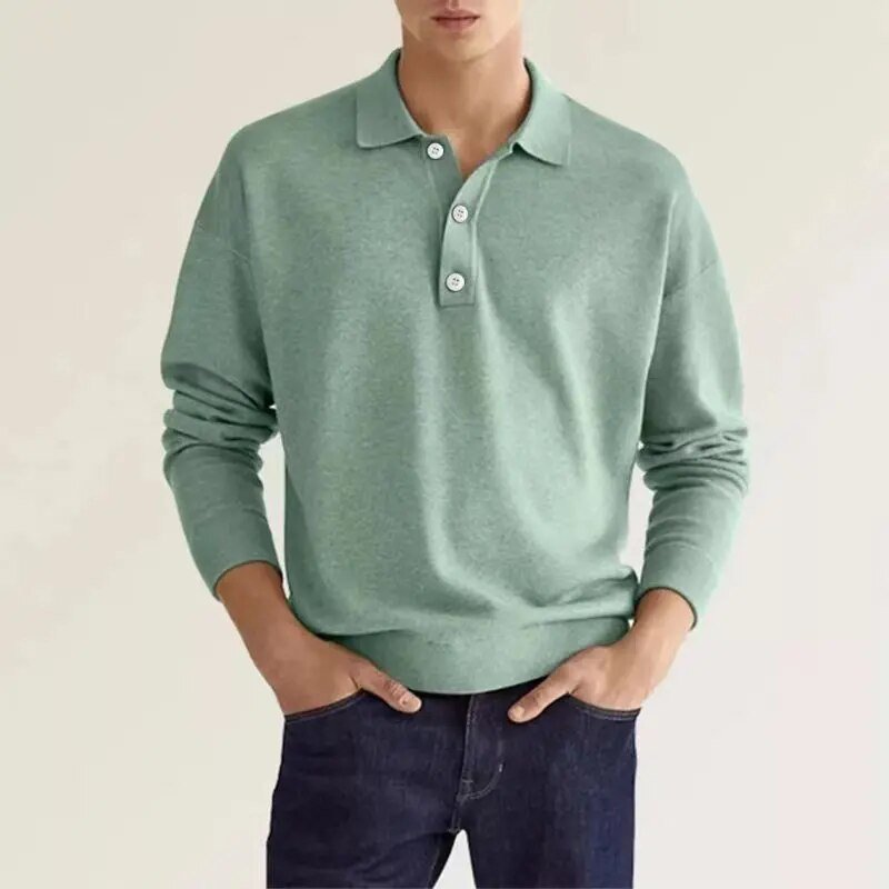 Flora | Herren Langarm-Polo – Weicher Komfort, Klassisches Design & Erstklassiges Tragegefühl