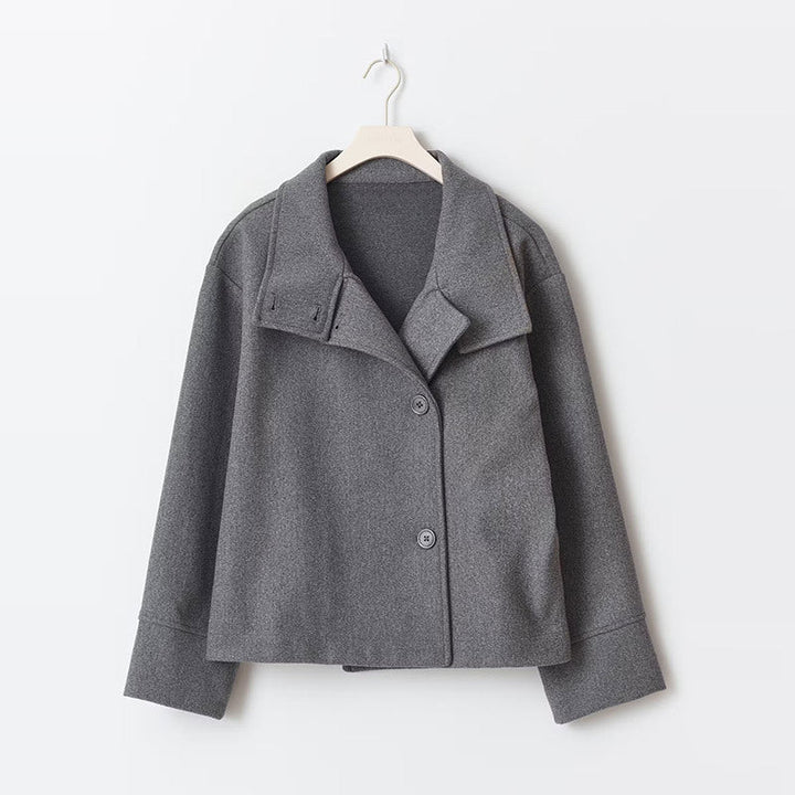 Doppelreihige Kurze Jacke Luxus Stil Warmes Material