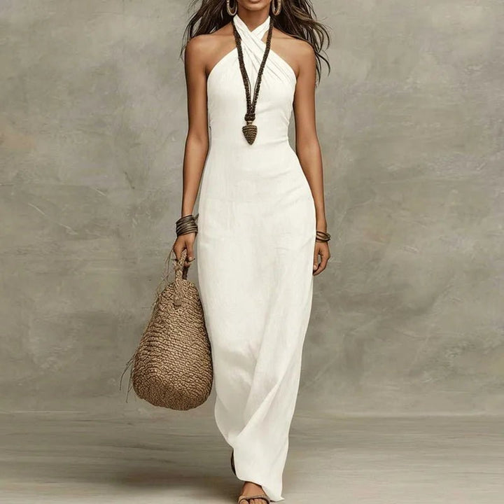 Dolce | Elegantes Und Luftiges Neckholder Sommer Maxikleid