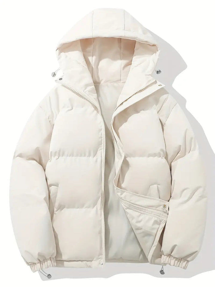 Kapuzenjacke Klassisches Design Warme Winterjacke Winter
