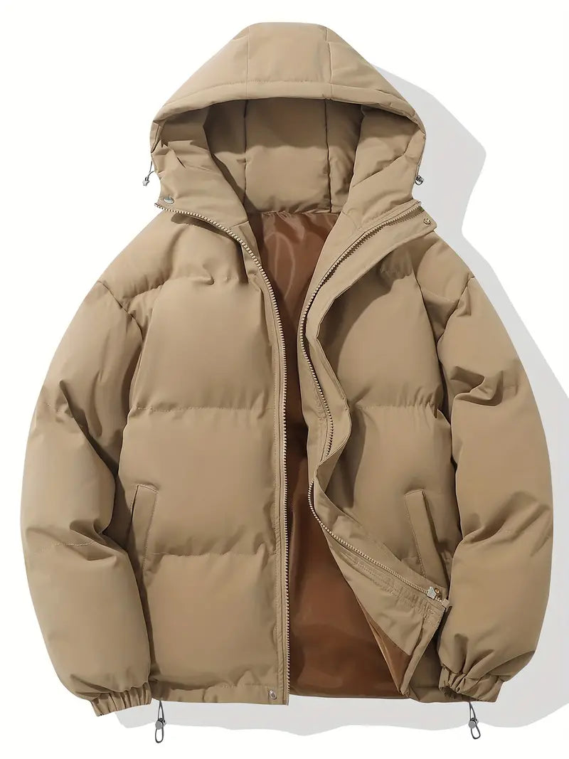 Kapuzenjacke Klassisches Design Warme Winterjacke Winter
