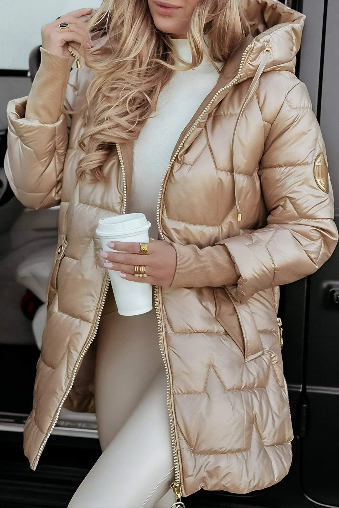 Damen Pufferjacke – Mit Kapuze & Gesteppte Wärme
