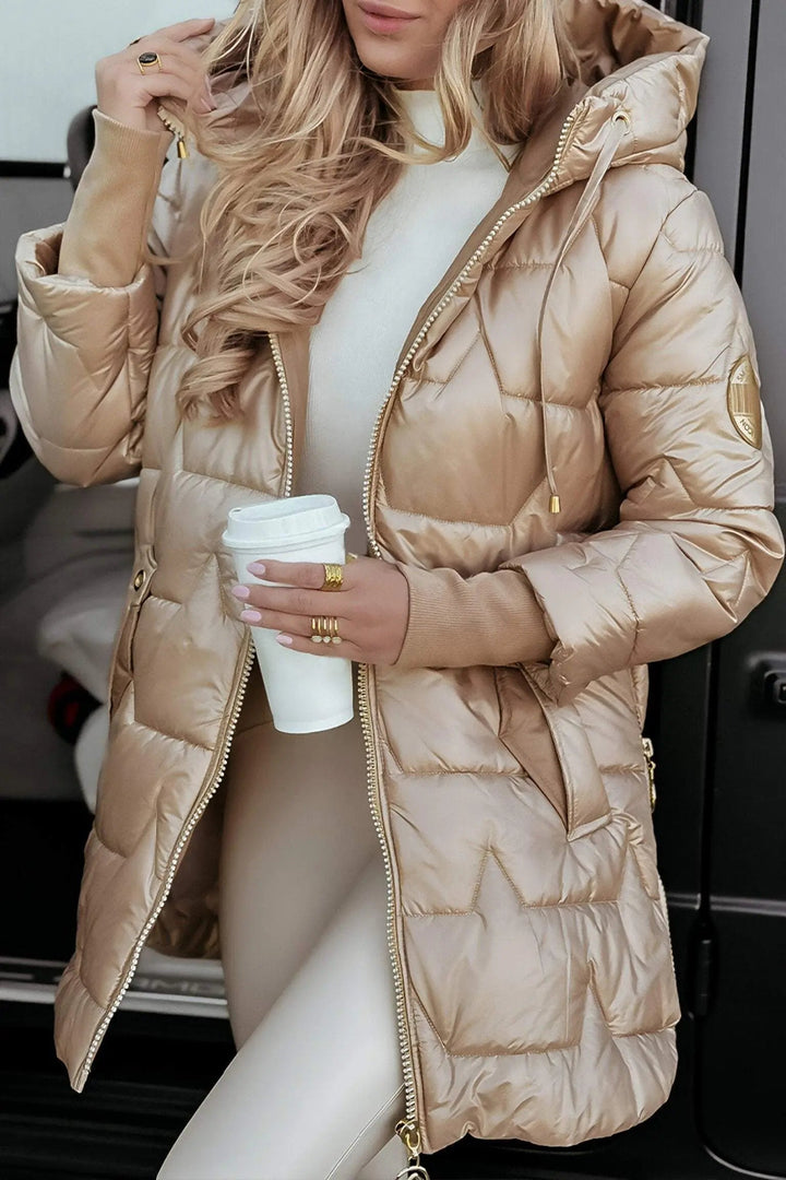 Damen Pufferjacke – Mit Kapuze & Gesteppte Wärme