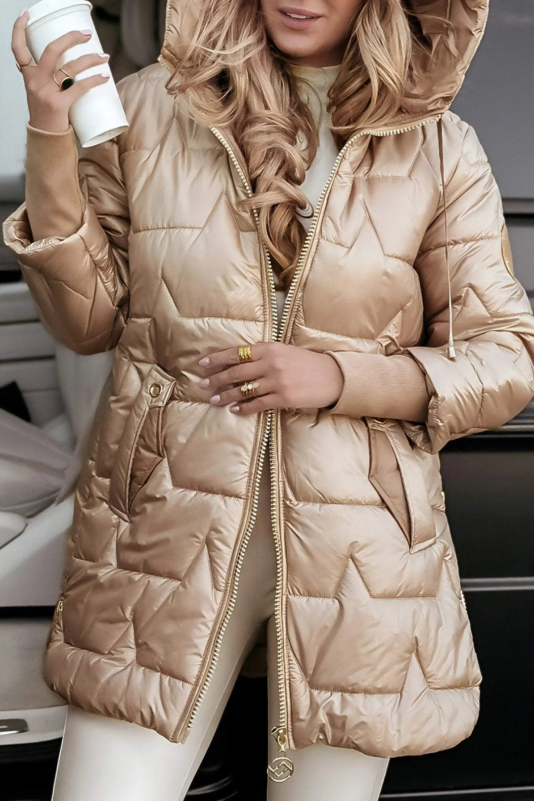 Damen Pufferjacke – Mit Kapuze & Gesteppte Wärme