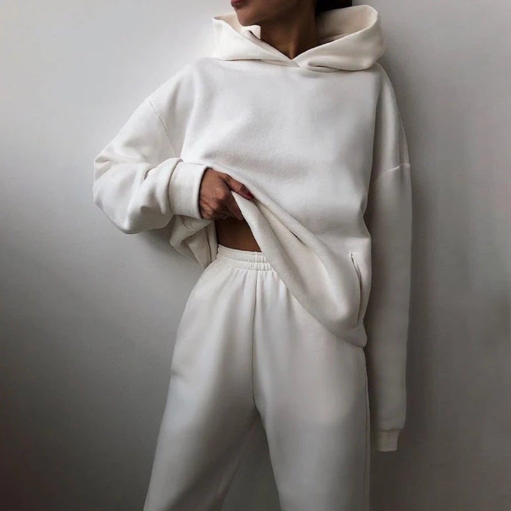 Jogging-Set Locker Geschnittenes Outfit Ideal Zum Faulenzen Und Für Den Alltag