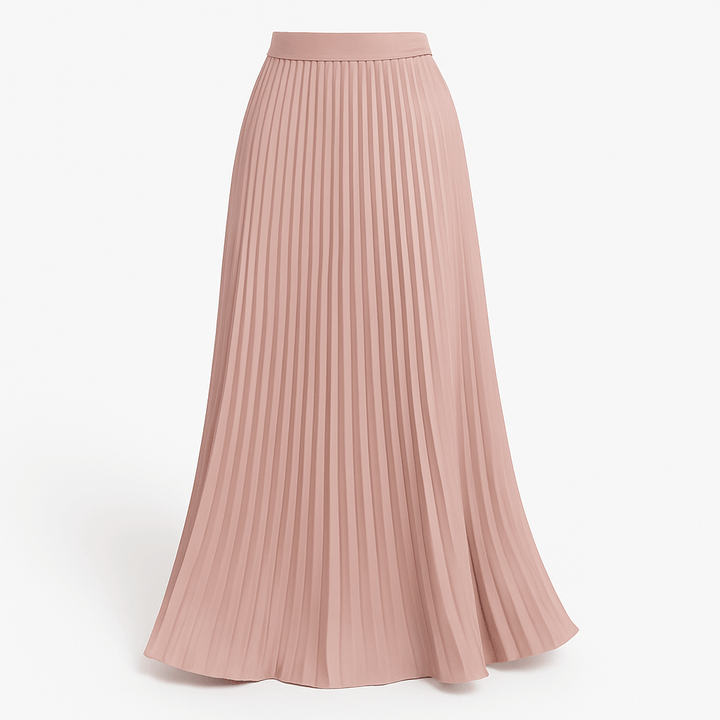 Vena | Damen Maxirock – Elegante Falten, Atmungsaktives Material & Fliessende Silhouette