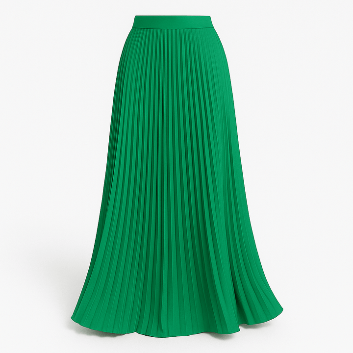 Vena | Damen Maxirock – Elegante Falten, Atmungsaktives Material & Fliessende Silhouette
