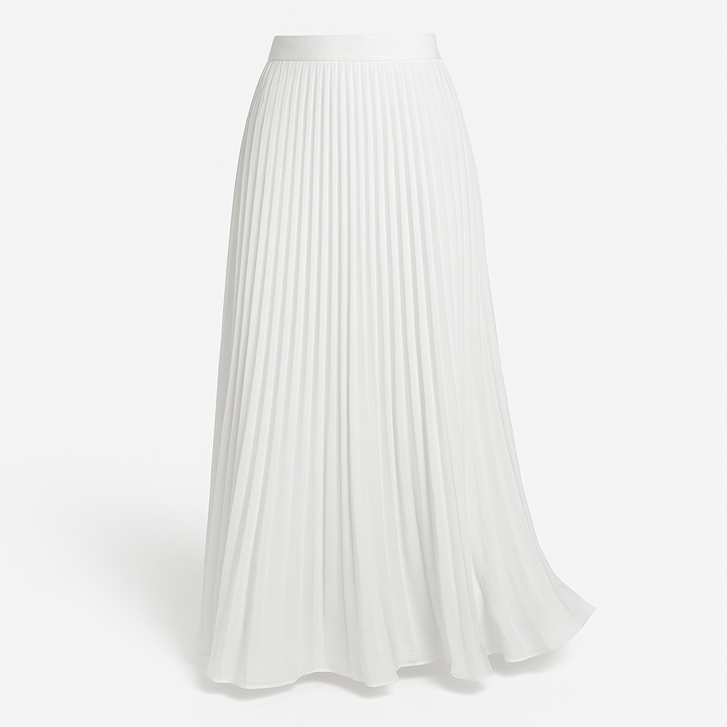 Vena | Damen Maxirock – Elegante Falten, Atmungsaktives Material & Fliessende Silhouette