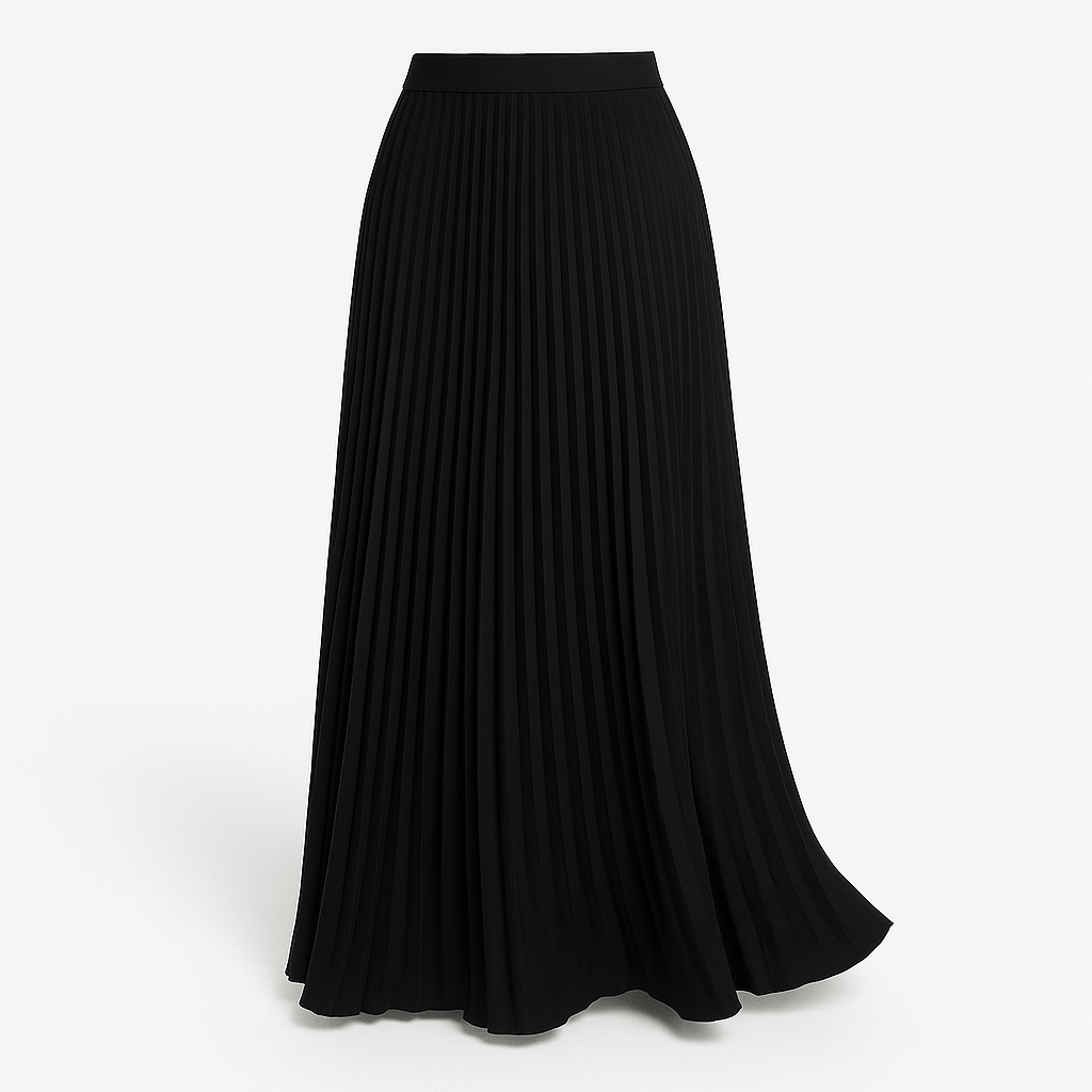 Vena | Damen Maxirock – Elegante Falten, Atmungsaktives Material & Fliessende Silhouette