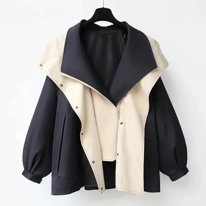 Windbreaker-Jacke Winddicht Wasserdicht Taillenzug Doppellagige