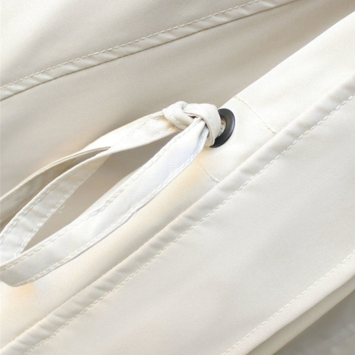 Windbreaker-Jacke Winddicht Wasserdicht Taillenzug Doppellagige