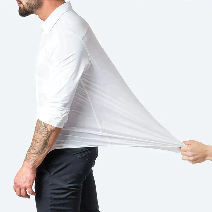 Herren Stretch Shirt Bequemes Hemd Mit Superstretch