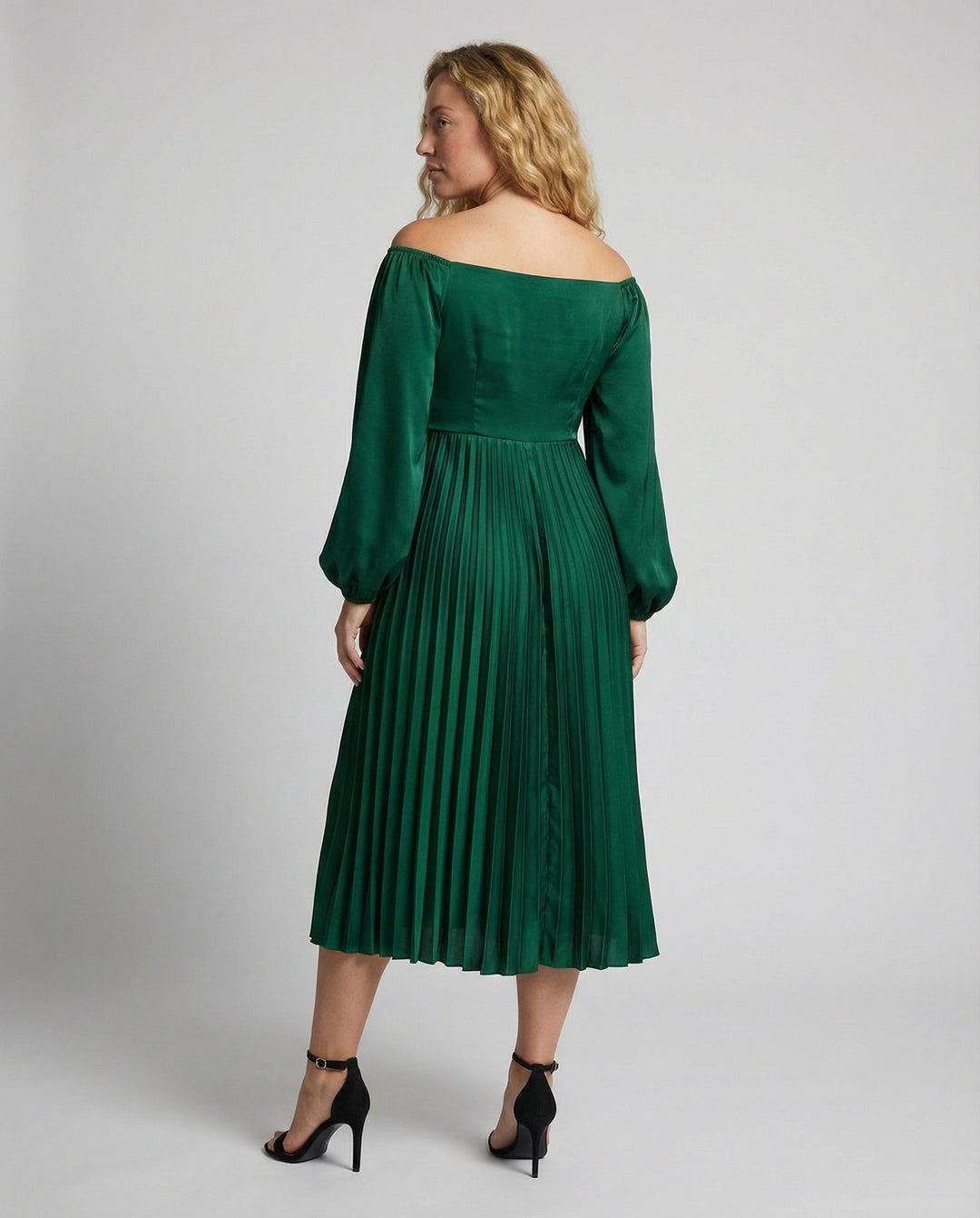 Luma | Damen Umstandskleid – Plissiertes Maxidesign, Elegantes Cocktail-Styling & Komfort-Passform